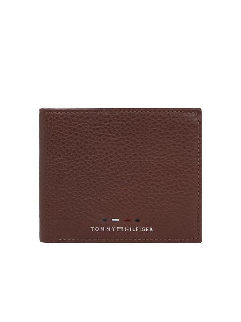 TOMMY HILFIGER PREMIUM LEATHER Portafoglio pelle portamonete cognac - Portafogli Uomo