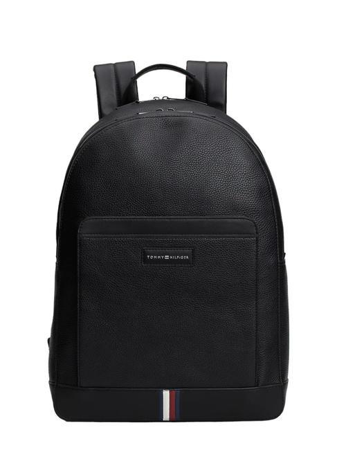 TOMMY HILFIGER BUSINESS PU Zaino porta pc 15.6" black - Zaini da lavoro porta PC