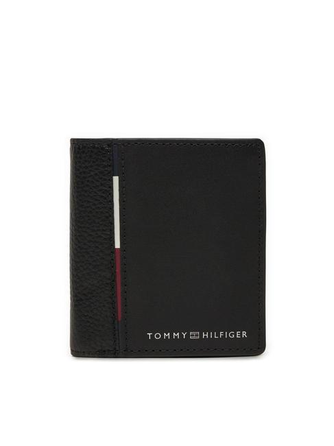 TOMMY HILFIGER CASUAL Portafoglio bifold in pelle black - Portafogli Uomo