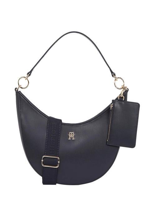 TOMMY HILFIGER MONOTYPE Borsa a spalla con pouch space blue - Borse Donna