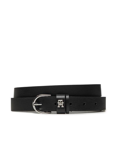 TOMMY HILFIGER ESSENTIAL EFFORTLESS Cintura in pelle black - Cinture