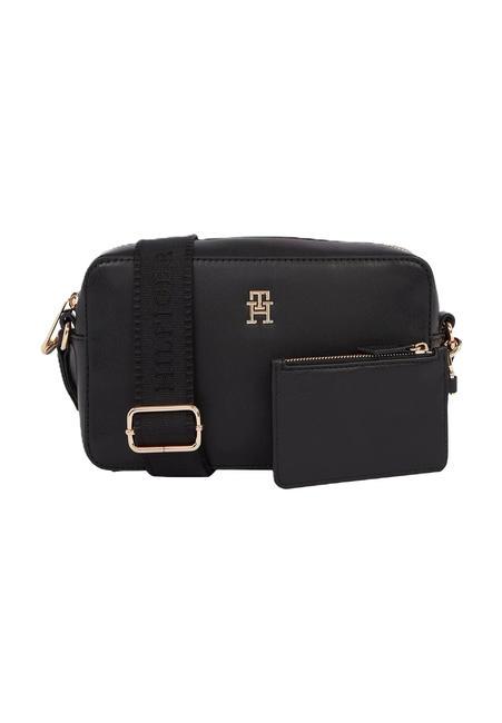 TOMMY HILFIGER MONOTYPE Borsa camera case a tracolla black - Borse Donna