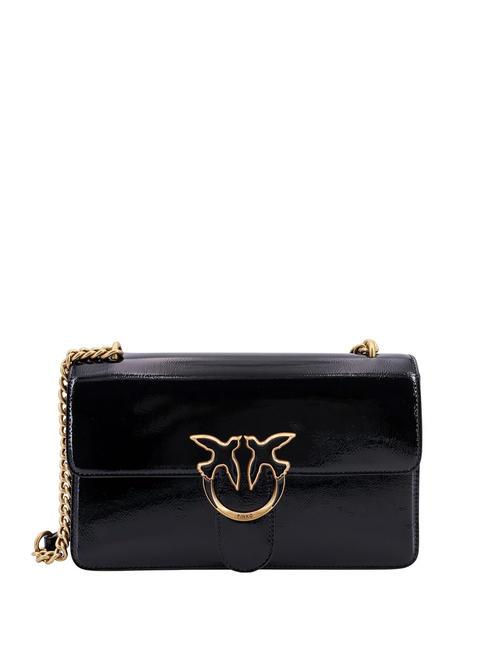 PINKO LOVE ONE CLASSIC  Borsa a tracolla nero-antique gold - Borse Donna