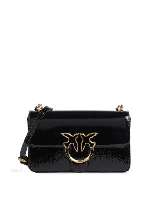 PINKO LOVE ONE MINI  Mini Bag a tracolla nero-antique gold - Borse Donna