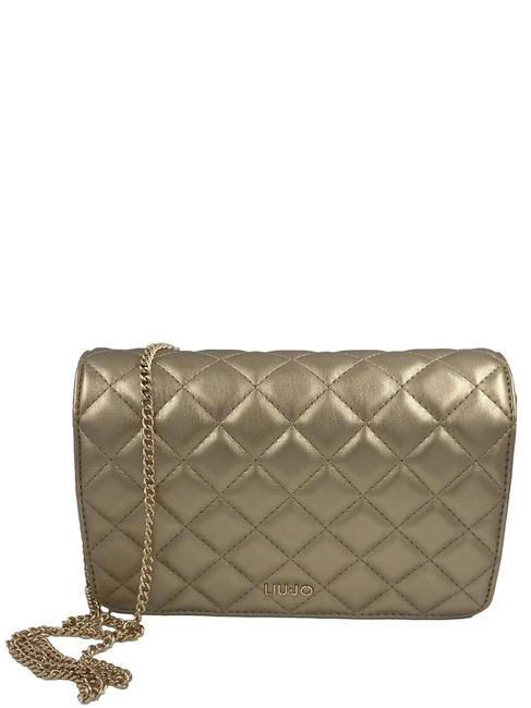 LIUJO RIDHI Quilted Mini Bag a tracolla gold - Borse Donna