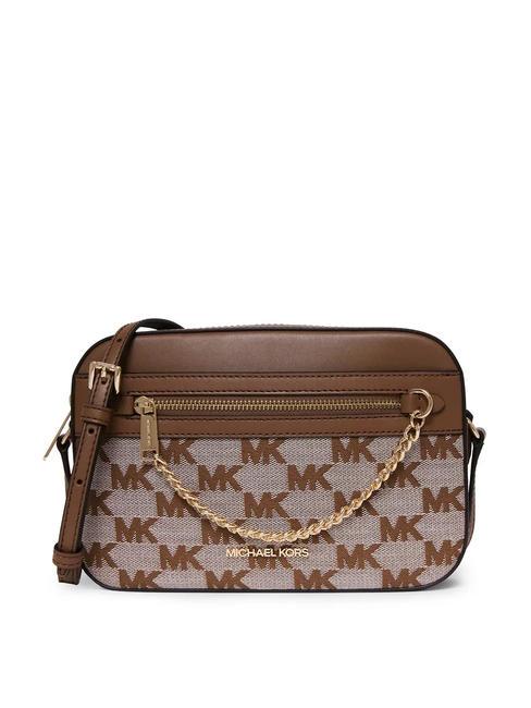 MICHAEL KORS JET SET LOGO Borsa jacquard a tracolla luggage - Borse Donna