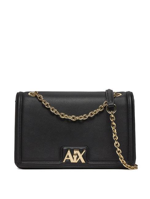 ARMANI EXCHANGE A|X METALLIC LOGO Borsa media convertible black/black - Borse Donna