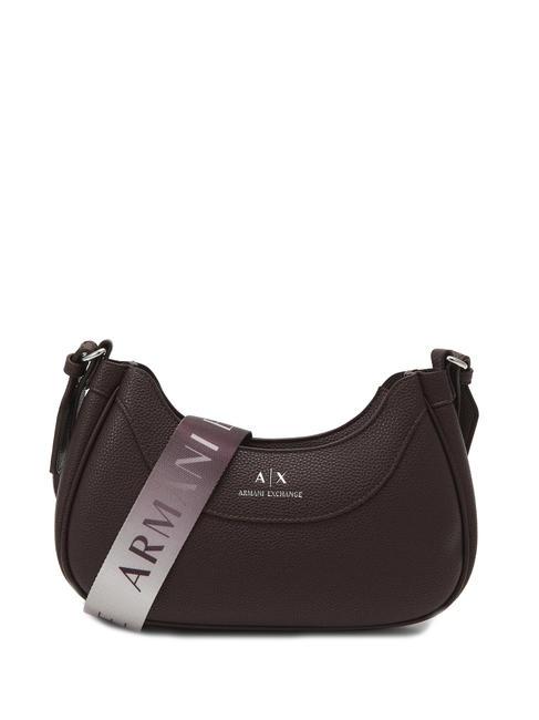 ARMANI EXCHANGE SMALL HOBO Borsa a tracolla liquor - Borse Donna