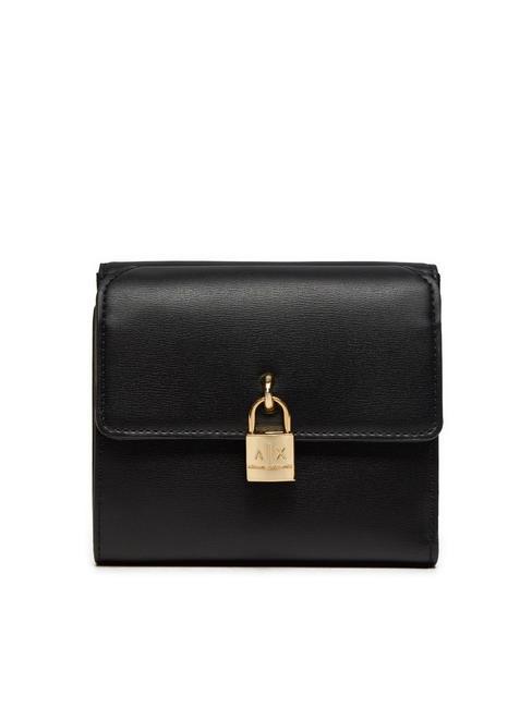 ARMANI EXCHANGE A|X PADLOCK Portafoglio mini Nero - Portafogli Donna