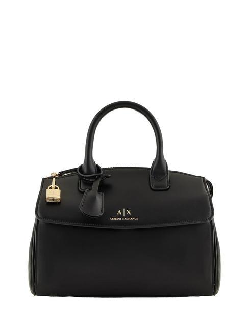 ARMANI EXCHANGE A|X PADLOCK Borsa bauletto con tracolla Nero - Borse Donna