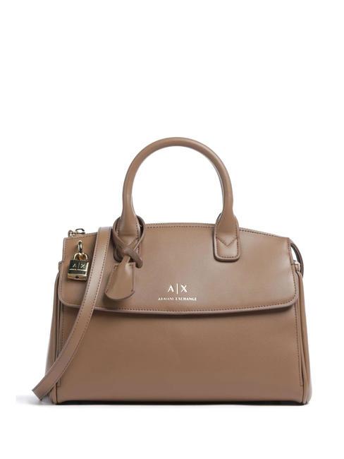 ARMANI EXCHANGE A|X PADLOCK Borsa bauletto con tracolla dark pisco - Borse Donna