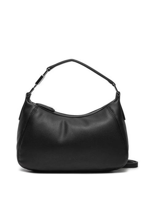 ARMANI EXCHANGE A|X Borsa hobo media con tracolla Nero - Borse Donna