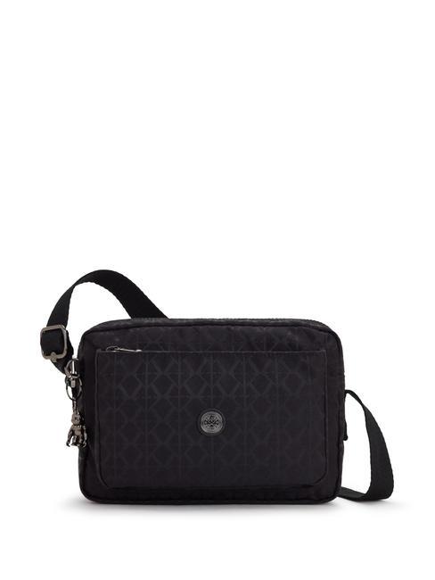 KIPLING ABANU M Borsa a tracolla signature black qvc - Borse Donna