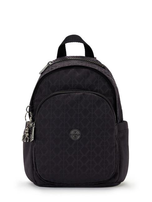 KIPLING BASIC ELEVATED DELIA MINI Zaino  signature black qvc - Borse Donna