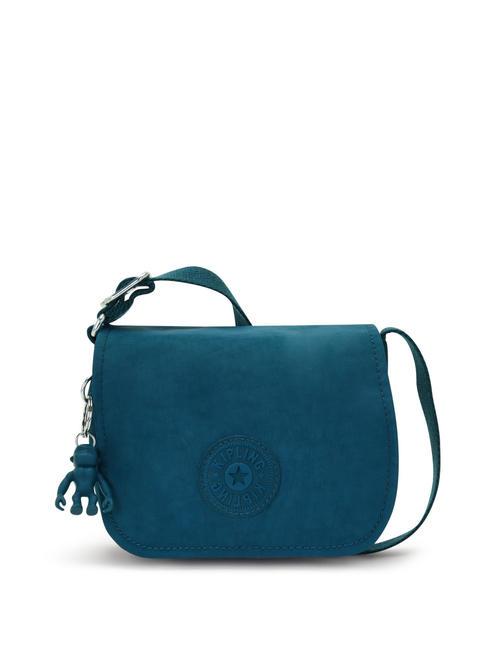 KIPLING LOREEN MINI Borsa mini con flap a tracolla cosmic emerald - Borse Donna