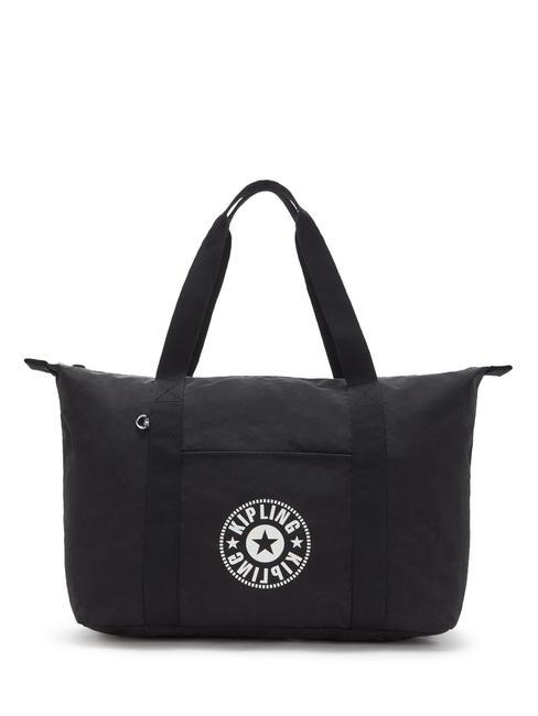 KIPLING ART M LITE Borsone tote weekender a spalla blacklite - Borsoni