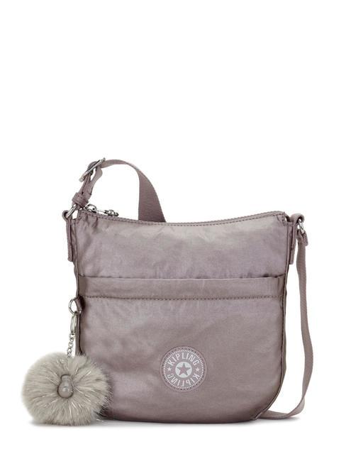 KIPLING LIBBIE Borsa mini compatta a tracolla hazelnut met gg - Borse Donna