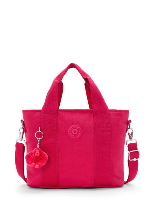 KIPLING MINTA M Borsa tote media con tracolla confetti pink - Borse Donna