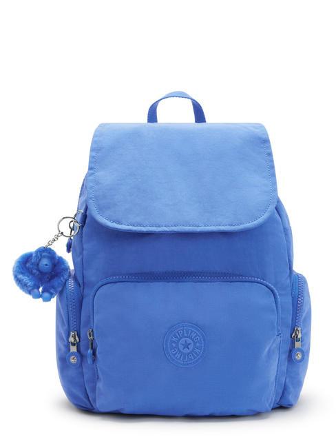 KIPLING CITY ZIP S Zaino con flap havana blue - Borse Donna