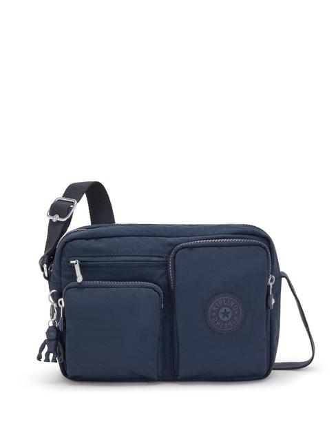 KIPLING ALBENA M Borsa a tracolla con tasche blue bleu 2 - Borse Donna