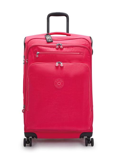 KIPLING NEW YOURI SPIN M Trolley misura media confetti pink - Trolley Semirigidi