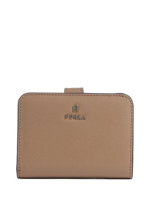 FURLA CAMELIA COMPACT Portafoglio piccolo in pelle deserto+vaniglia int. - Portafogli Donna