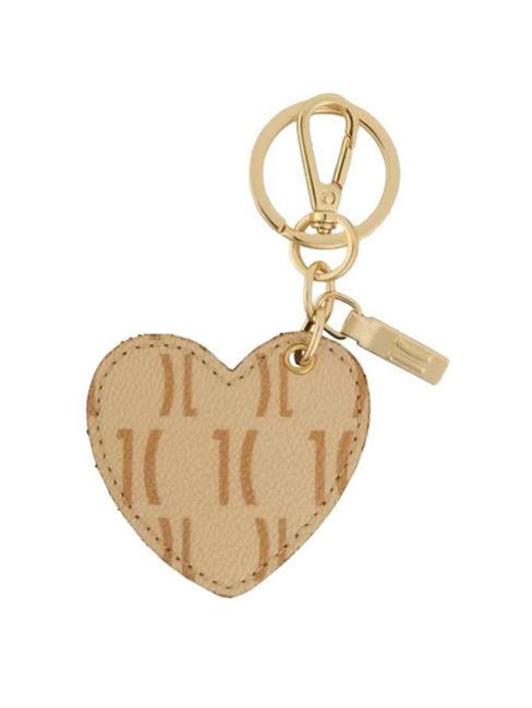 ALVIERO MARTINI PRIMA CLASSE MONOGRAM Heart Portachiavi con charm crema - Portachiavi