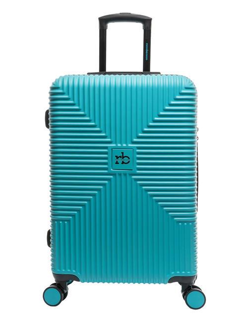 ROCCOBAROCCO ADVENTURE Trolley misura media surf blue - Trolley Rigidi