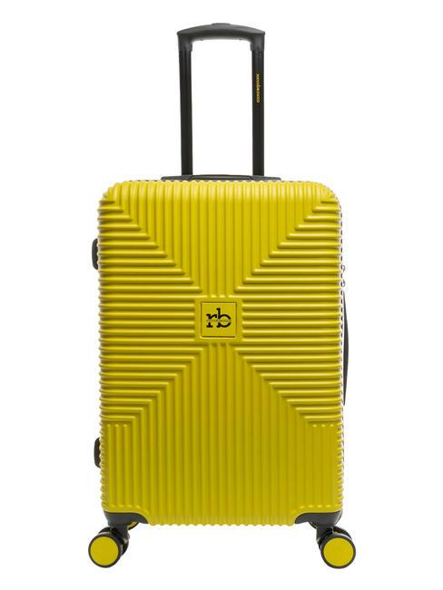 ROCCOBAROCCO ADVENTURE Trolley misura media yellow - Trolley Rigidi