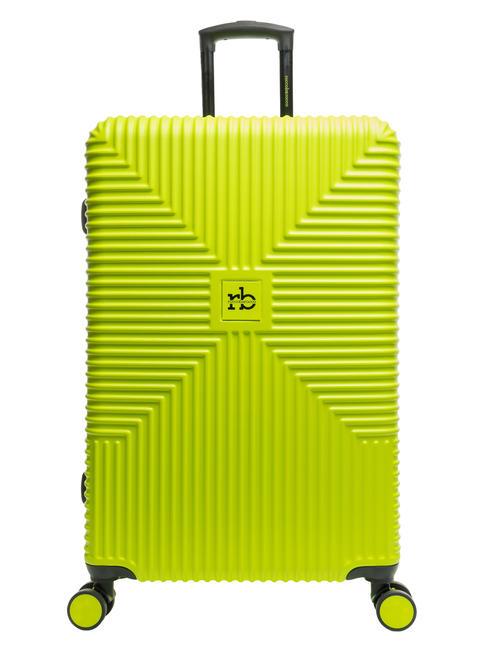 ROCCOBAROCCO LIGHTNING Trolley misura grande acid green - Trolley Rigidi