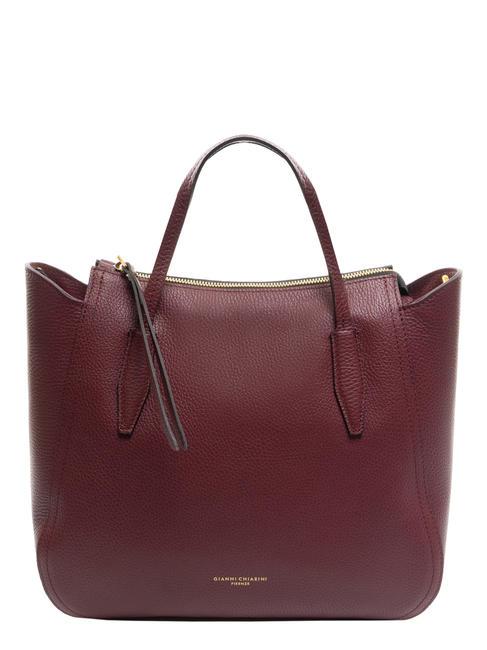 GIANNI CHIARINI MEGAN Borsa a mano, con tracolla, in pelle red beet - Borse Donna