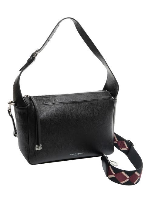 GIANNI CHIARINI MEDIUM Borsa a spalla, con tracolla, in pelle Nero - Borse Donna