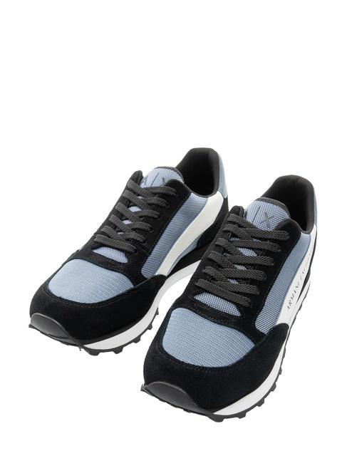 ARMANI EXCHANGE OSAKA Sneakers Uomo black+blue - Scarpe Uomo