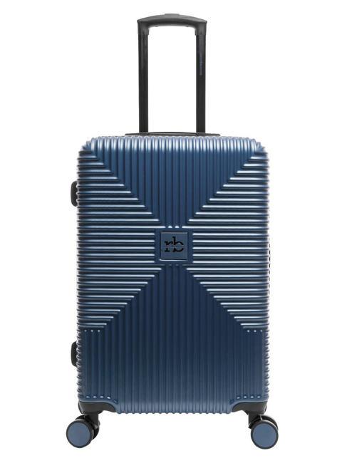 ROCCOBAROCCO ADVENTURE Trolley misura media navy - Trolley Rigidi