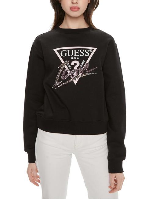 GUESS CN ICONIRT Felpa girocollo jetbla - Felpe Donna