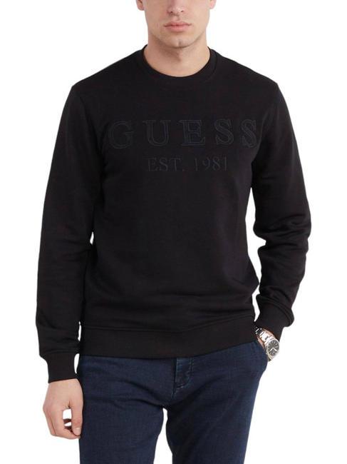 GUESS BEAU Felpa girocollo jetbla - Felpe Uomo