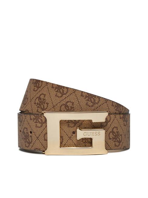 GUESS MERIDIAN Cintura accorciabile LATTE LOGO - Cinture