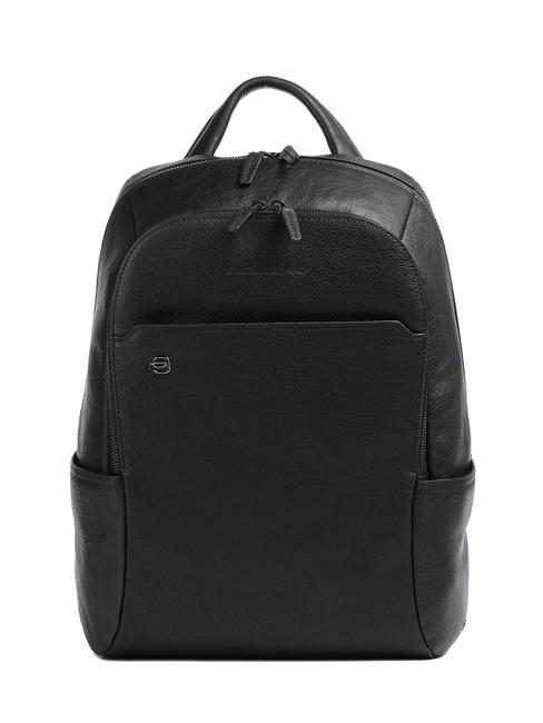 PIQUADRO BLACK SQUARE Zaino porta PC 14" in pelle Nero - Zaini da lavoro porta PC