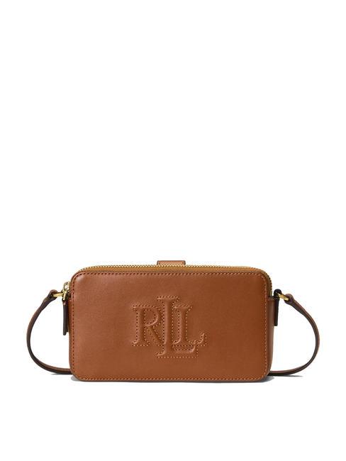 RALPH LAUREN WITLEY Portafoglio pochette con tracolla lauren tan1 - Borse Donna