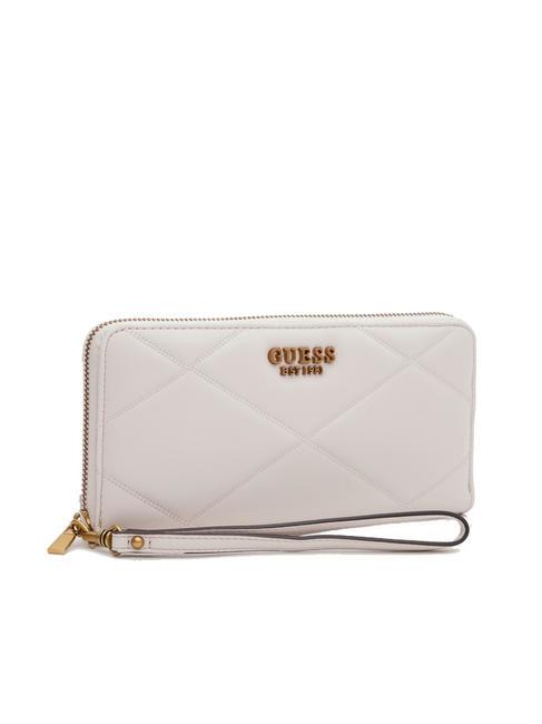 GUESS CILIAN Portafoglio grande zip around STONE - Portafogli Donna