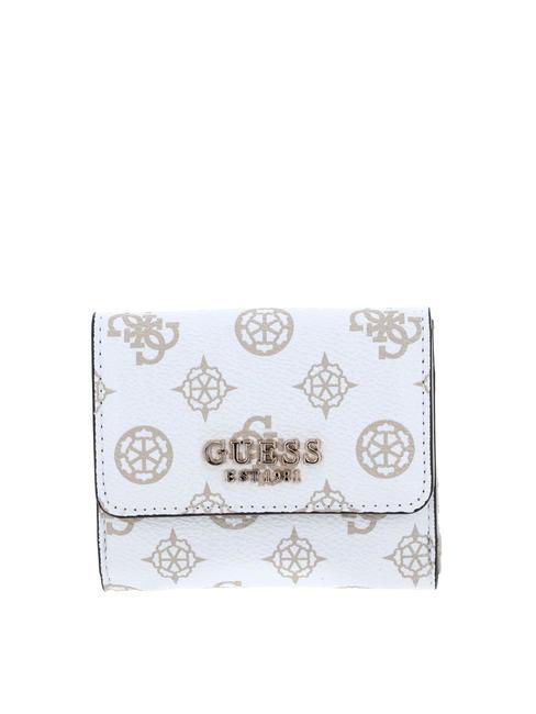 GUESS LAUREL Portafoglio medio white logo - Portafogli Donna