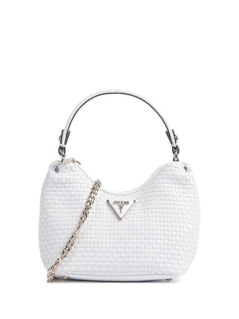 GUESS ETEL Borsa intrecciata con tracolla white - Borse Donna