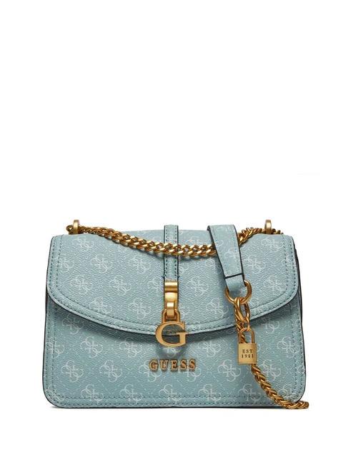 GUESS G JAMES Borsa a spalla, a tracolla turquoise logo - Borse Donna