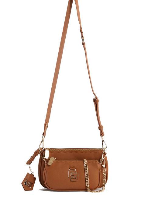 GAUDÌ CARRIE Borsa con pochette staccabile tan - Borse Donna