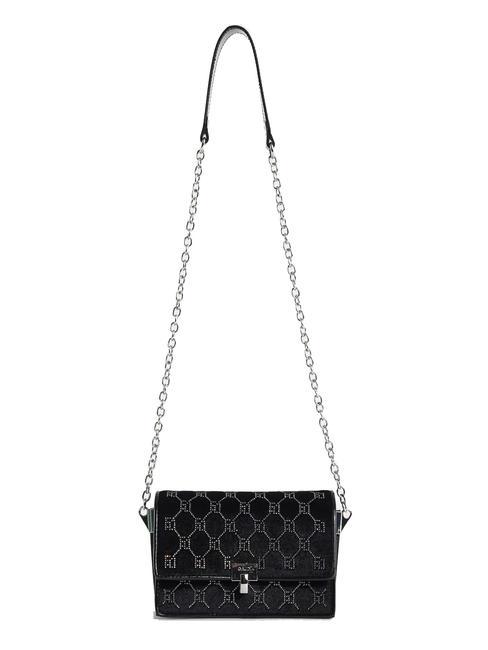 GAUDÌ CHELSIE Borsa mini in velluto con strass NERO - Borse Donna