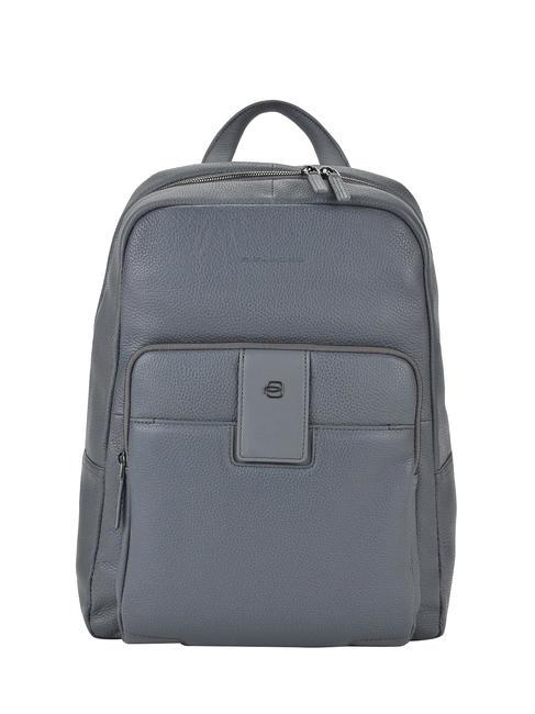 PIQUADRO ILI Zaino in pelle, porta PC 14" grigio - Zaini da lavoro porta PC