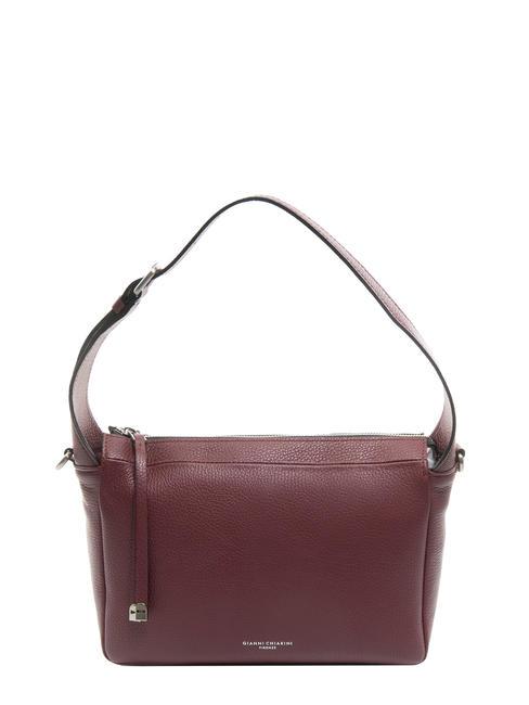 GIANNI CHIARINI MEDIUM Borsa a spalla, con tracolla, in pelle red beet - Borse Donna