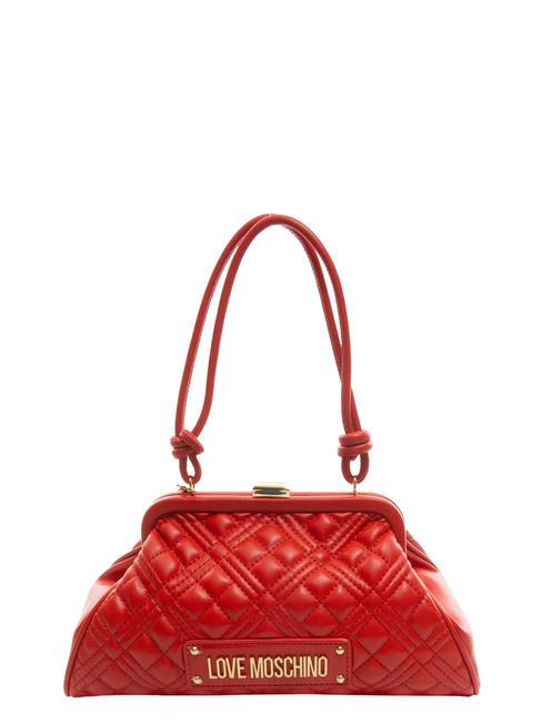 LOVE MOSCHINO QUILTED Chain Borsa a spalla, con tracolla ROSSO - Borse Donna