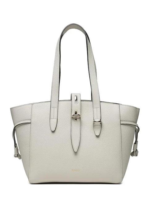 FURLA NET Shopping bag piccola in pelle marshmallow - Borse Donna