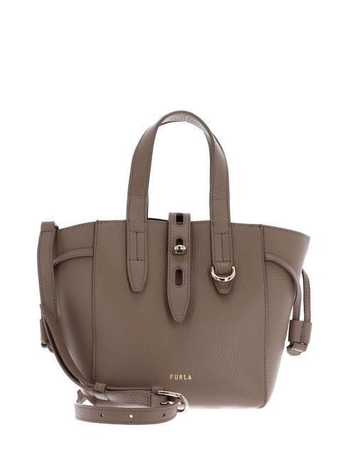 FURLA NET Mini Bag a mano, con tracolla greige - Borse Donna